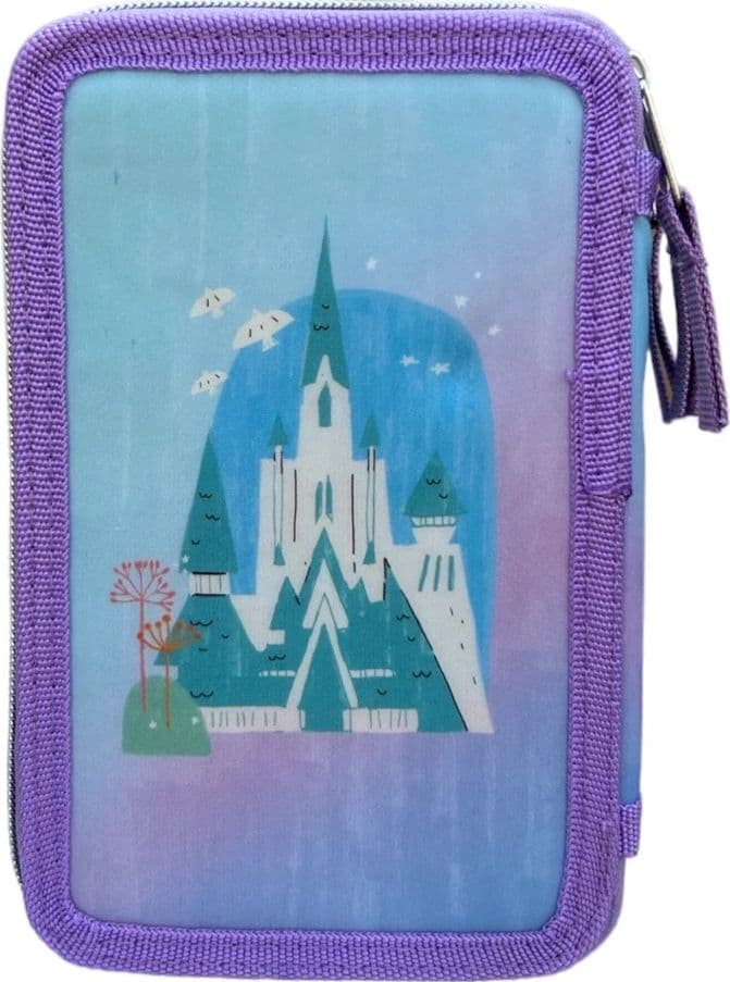 ASTUCCIO COMPLETO SCUOLA FROZEN TRIPLO CON 3 ZIP PORTACOLORI PENNARELLI GIOTTO 948885A - 6