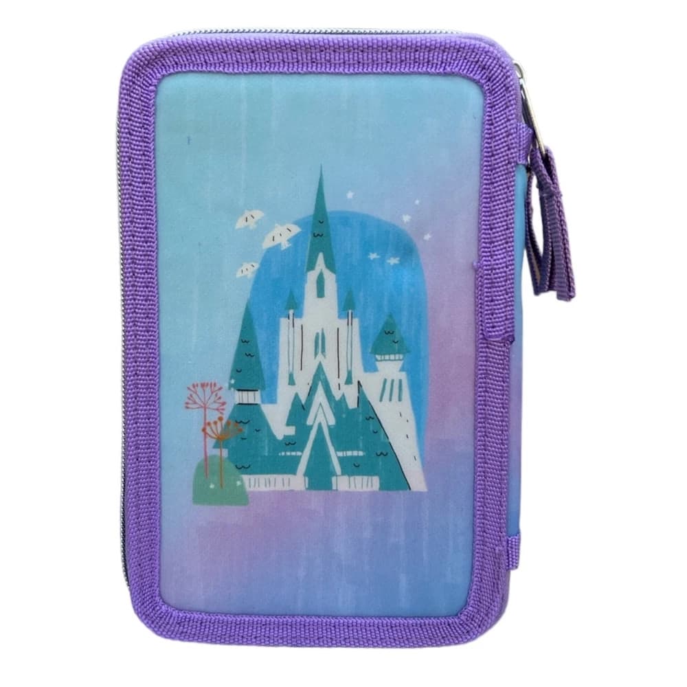 ASTUCCIO COMPLETO SCUOLA FROZEN TRIPLO CON 3 ZIP PORTACOLORI PENNARELLI GIOTTO 948885A - 6