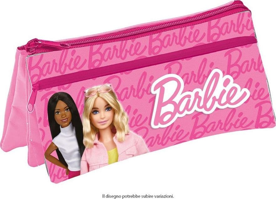 ASTUCCIO TASCHETTA 3IN1 GRAFICA BARBIE 3 SCOMPARTI BUSTINA PORTACOLORI SCUOLA 674297A - 2