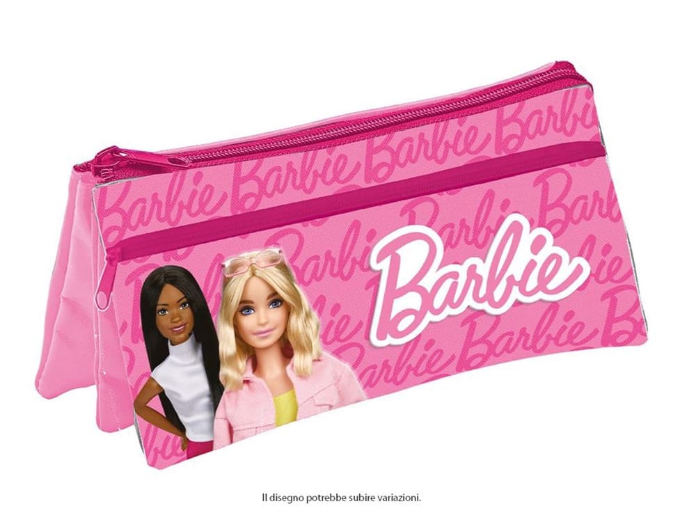 ASTUCCIO TASCHETTA 3IN1 GRAFICA BARBIE 3 SCOMPARTI BUSTINA PORTACOLORI SCUOLA 674297A - 2