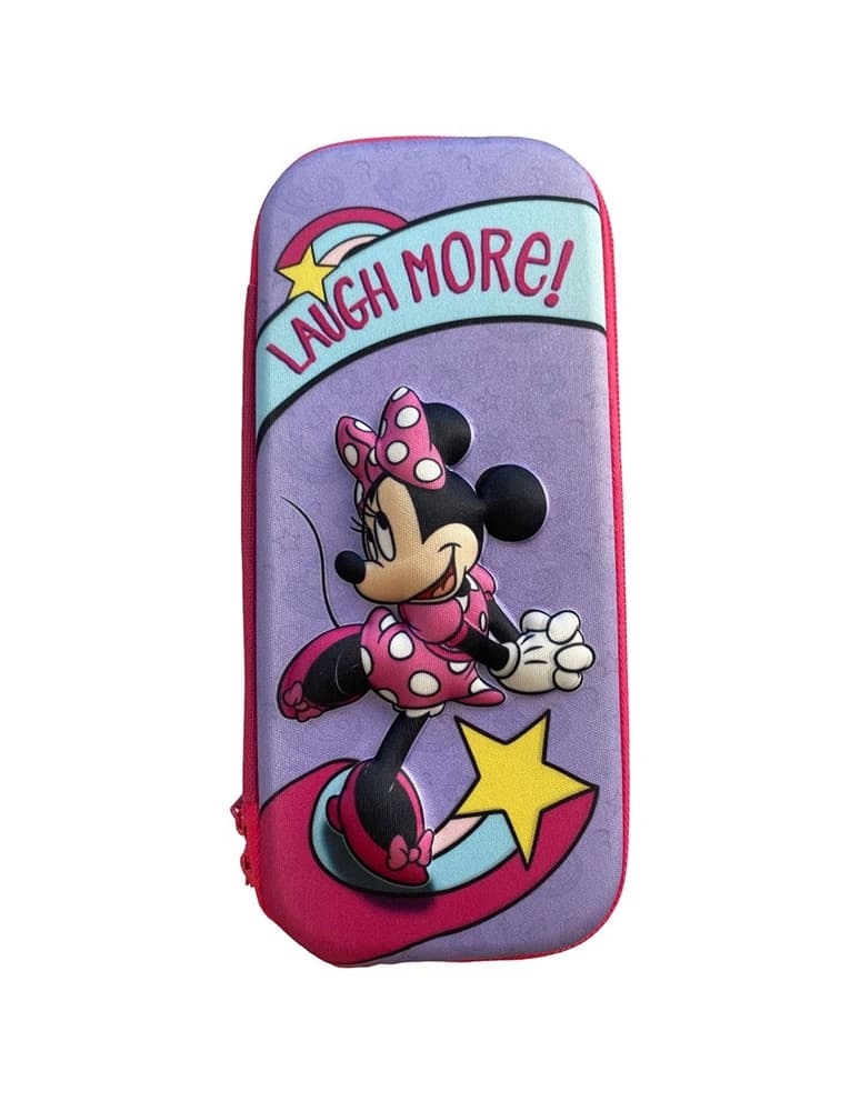 ASTUCCIO SCOLASTICO OVALE DESIGN 3D MINNIE MOUSE 23X10CM PORTAPENNE BAMBINE 949417 - 3