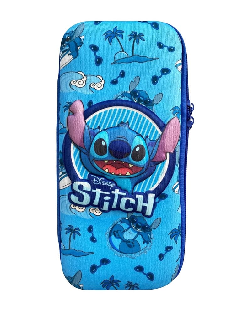 ASTUCCIO SCOLASTICO OVALE DESIGN 3D STITCH 23 X 10 CM PORTAPENNE PER BAMBINI 959348 - 3
