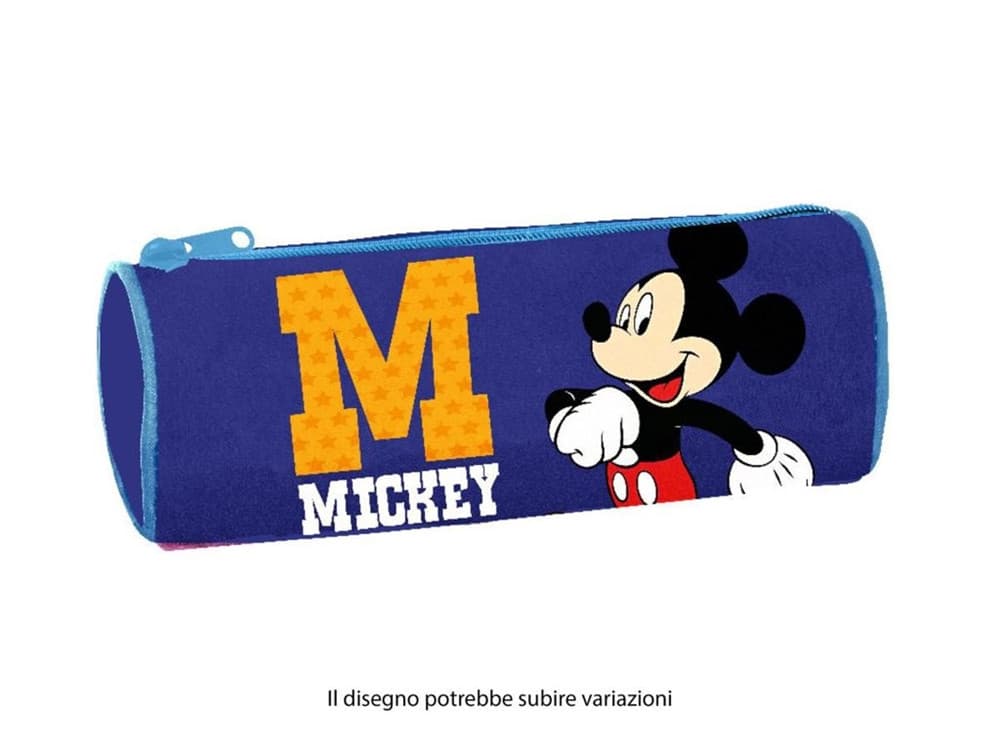 ASTUCCIO TOMBOLINO GRAFICA MICKEY MOUSE TOPOLINO IN TESSUTO PORTAPENNE CILINDRICO 957146 - 2