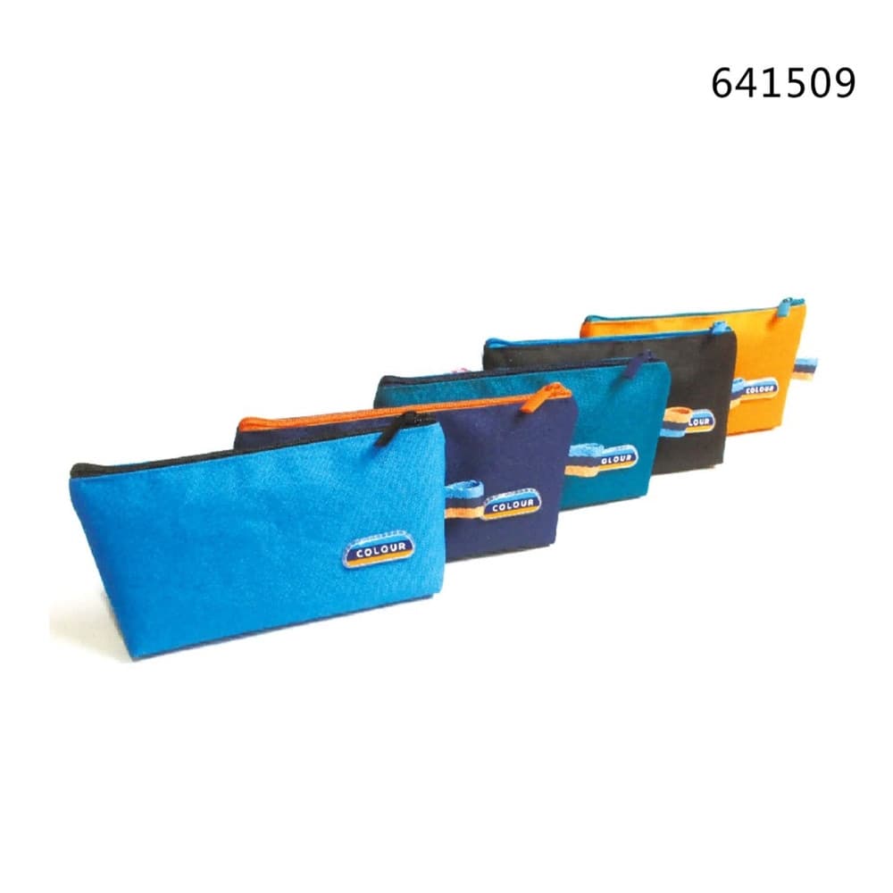 ASTUCCIO SCUOLA UFFICIO CUSTODIA PIATTA A 5 COLORI CON CHIUSURA A CERNIERA 641509 - 2