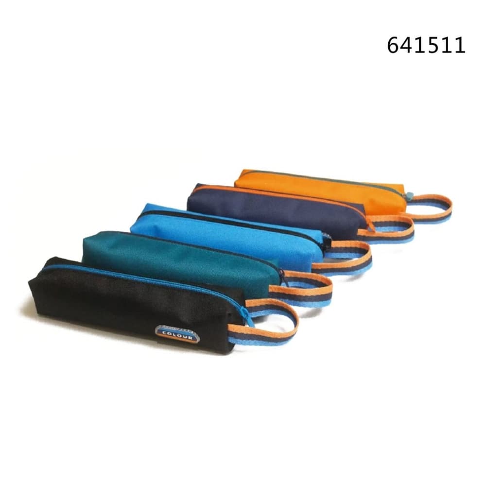 ASTUCCIO PORTAPENNE MATITE PICCOLA BORSA QUADRATA A 5 COLORI CON MANIGLIA LATERALE 641511 - 2