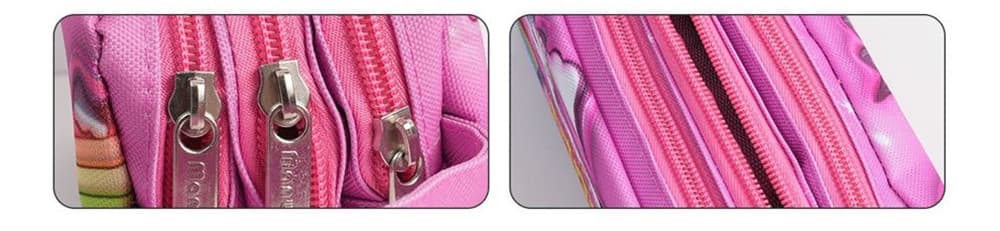 ASTUCCIO SCUOLA A 3 STRATI SCOMPARTI CON ZIP DESIGN UNICORNO MAGICO CON MANICO 622025 - 3