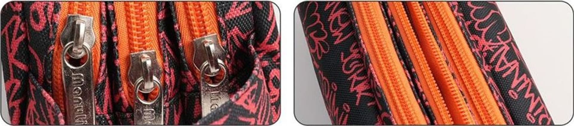 ASTUCCIO SCUOLA A 3 STRATI SCOMPARTI CON ZIP DESIGN GRAFFITI CON MANICO 622049 - 2