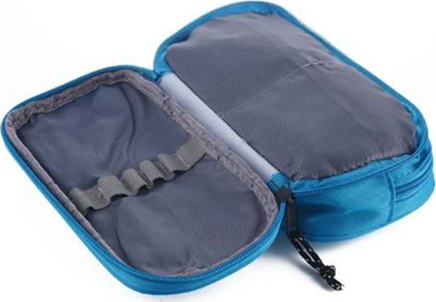 ASTUCCIO SCUOLA PORTAPENNE DESIGN OVALE SCRITTA LOGO 21X11X5CM VARI SCOMPARTI 622054 - 2