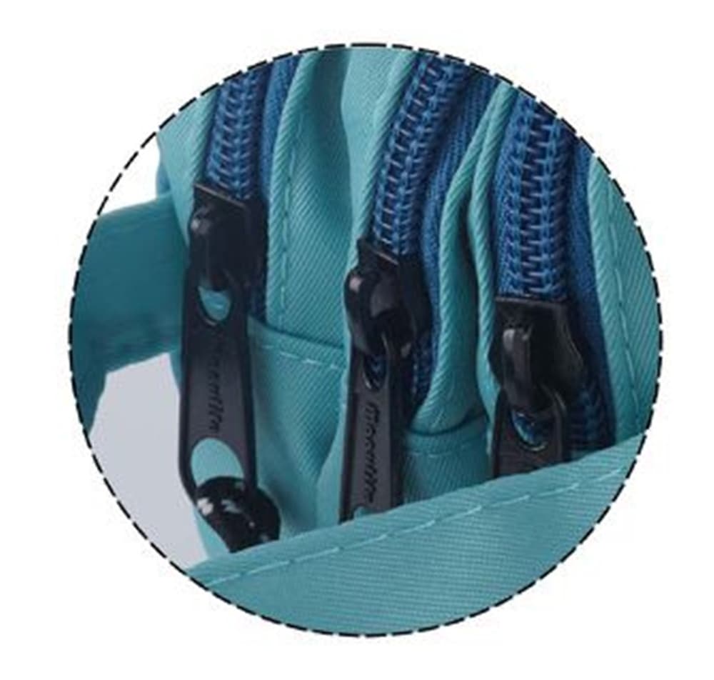 ASTUCCIO SCUOLA A 3 STRATI SCOMPARTI ZIP DESIGN SCRITTA LOGO CON MANICO 22X9X7CM 622055 - 3