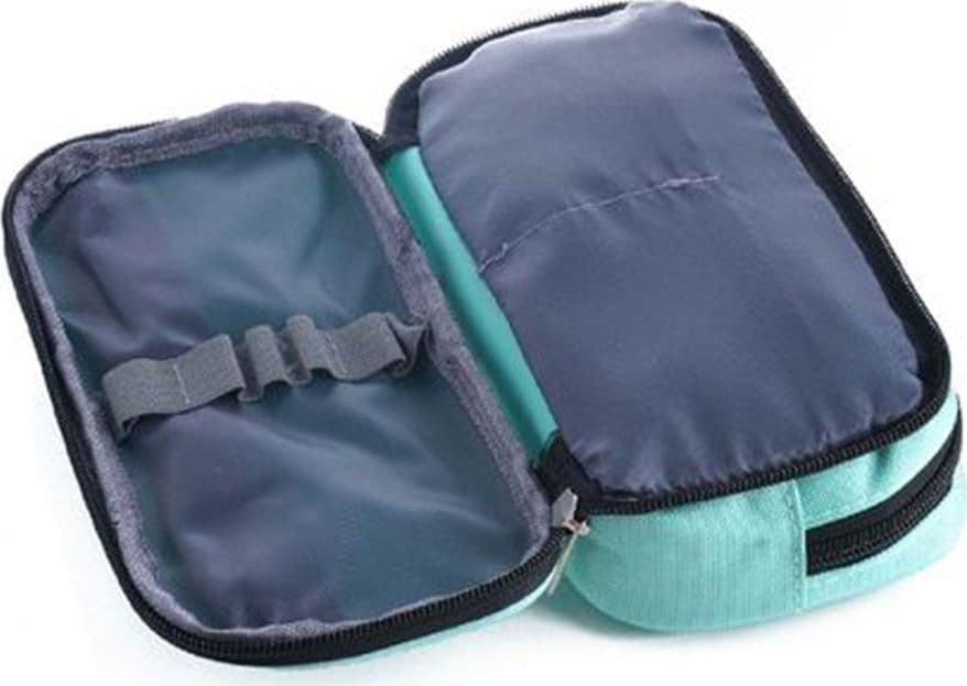 ASTUCCIO SCUOLA DESIGN OVALE COLORI PASTELLO STILE MACARON 21X11X5CM VARI SCOMPARTI 622059 - 2