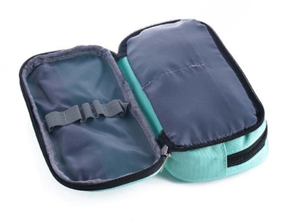 ASTUCCIO SCUOLA DESIGN OVALE COLORI PASTELLO STILE MACARON 21X11X5CM VARI SCOMPARTI 622059 - 2