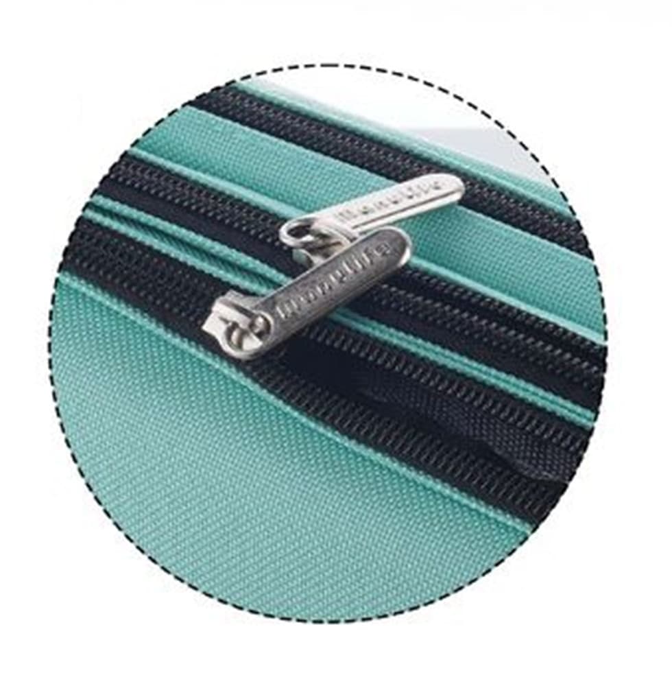 ASTUCCIO SCUOLA A 3 SCOMPARTI CERNIERE DESIGN COLORI PASTELLO CON MANICO 22X9X7CM 622060 - 2