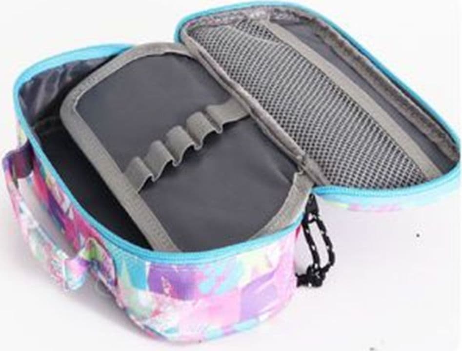 ASTUCCIO BORSA TOTE MULTIFUNZIONE CON ZIP TEMA GRAFFITI DONNA 22X10X6,5CM 614838 - 3