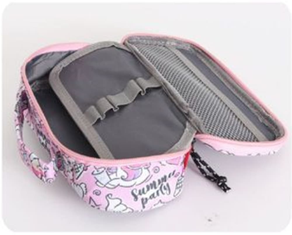 ASTUCCIO BORSA TOTE MULTIFUNZIONE CHIUSURA CON ZIP TEMA UNICORNO 22X10X6,5CM 614841 - 3