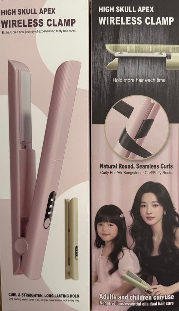 PIASTRA PER ARRICCIARE LISCIARE CAPELLI STYLING 2 IN 1 PORTATILE RICARICABILE SENZA FILI - 3