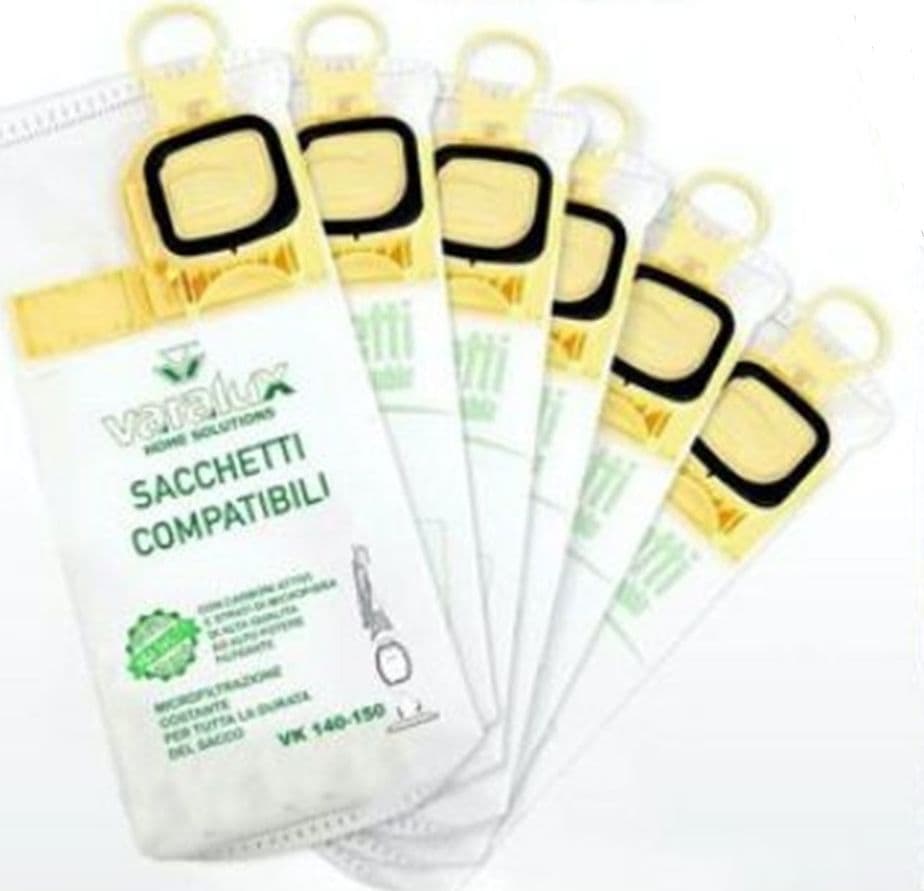 SET 6 SACCHETTI PER ASPIRAPOLVERE IN MICROFIBRA COMPATIBILI PER MODELLI VK140/VK150 88057 - 3