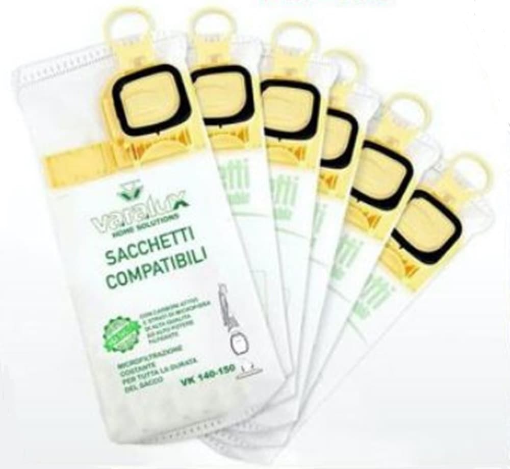 SET 6 SACCHETTI PER ASPIRAPOLVERE IN MICROFIBRA COMPATIBILI PER MODELLI VK140/VK150 88057 - 3