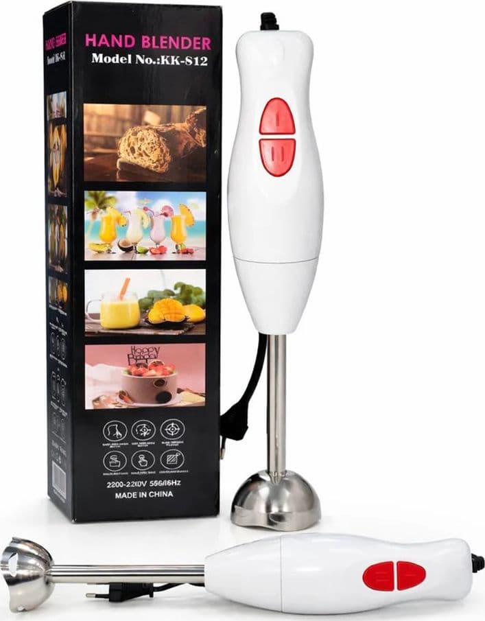 FRULLATORE A IMMERSIONE CON 2 VELOCITÀ LAME IN ACCIAIO PER FRULLATI ZUPPE SALSE KK-S12 - 3