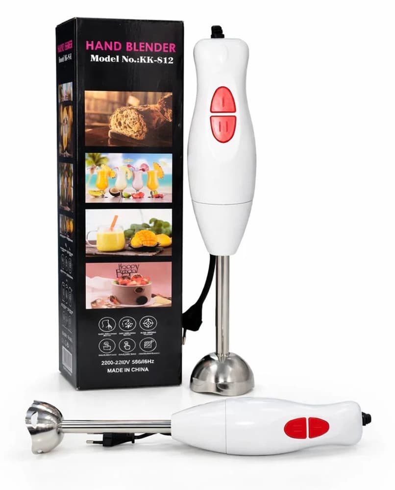FRULLATORE A IMMERSIONE CON 2 VELOCITÀ LAME IN ACCIAIO PER FRULLATI ZUPPE SALSE KK-S12 - 3