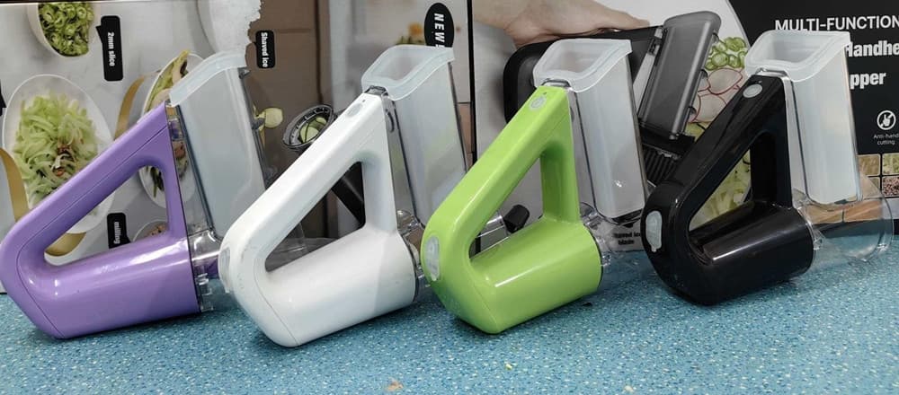 TRITATUTTO ELETTRICO 4IN1 AFFETTAVERDURE MULTIFUNZIONE FRULLATORE SENZA FILI CON 4 LAME - 2