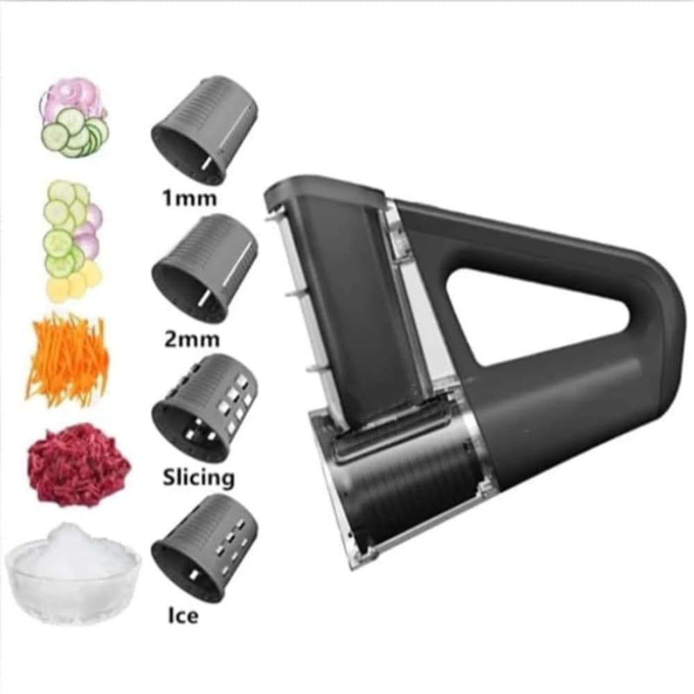 TRITATUTTO ELETTRICO 4IN1 AFFETTAVERDURE MULTIFUNZIONE FRULLATORE SENZA FILI CON 4 LAME - 4