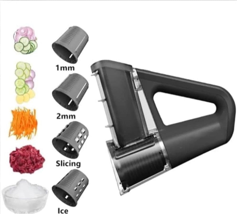 TRITATUTTO ELETTRICO 4IN1 AFFETTAVERDURE MULTIFUNZIONE FRULLATORE SENZA FILI CON 4 LAME - 4