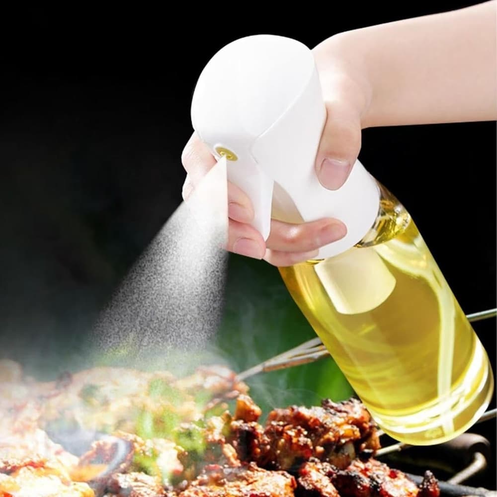 SPRUZZATORE NEBULIZZATORE IN VETRO SPRAY PER OLIO 200ML ACCESSORI CUCINA PER FRIGGITRICE - 2