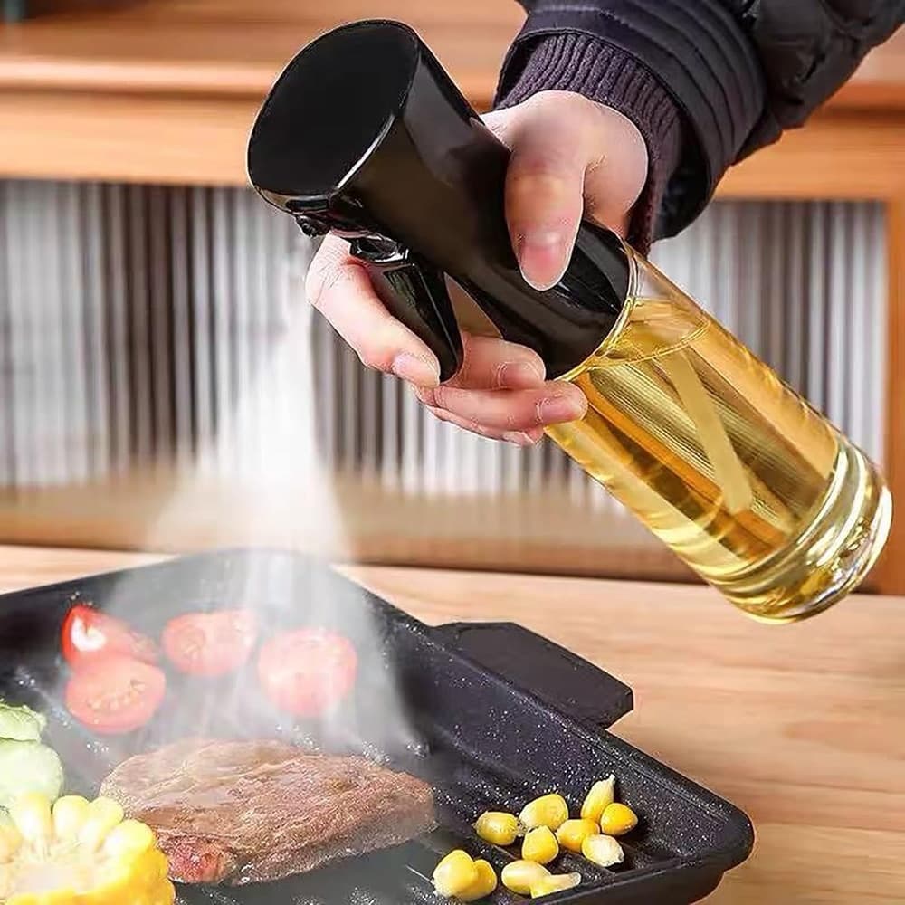 SPRUZZATORE NEBULIZZATORE IN VETRO SPRAY PER OLIO 200ML ACCESSORI CUCINA PER FRIGGITRICE - 3