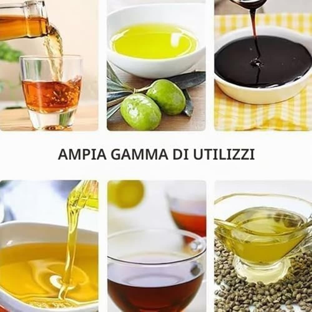 SPRUZZATORE NEBULIZZATORE IN VETRO SPRAY PER OLIO 200ML ACCESSORI CUCINA PER FRIGGITRICE - 6