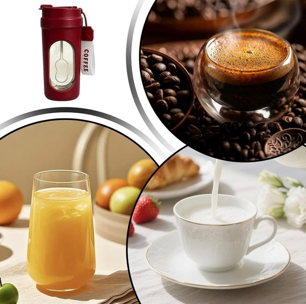 SHAKER ELETTRICO BORRACCIA FRULLATORE BICCHIERE PER MISCELARE AUTOMATICO PORTATILE BEVANDE - 15