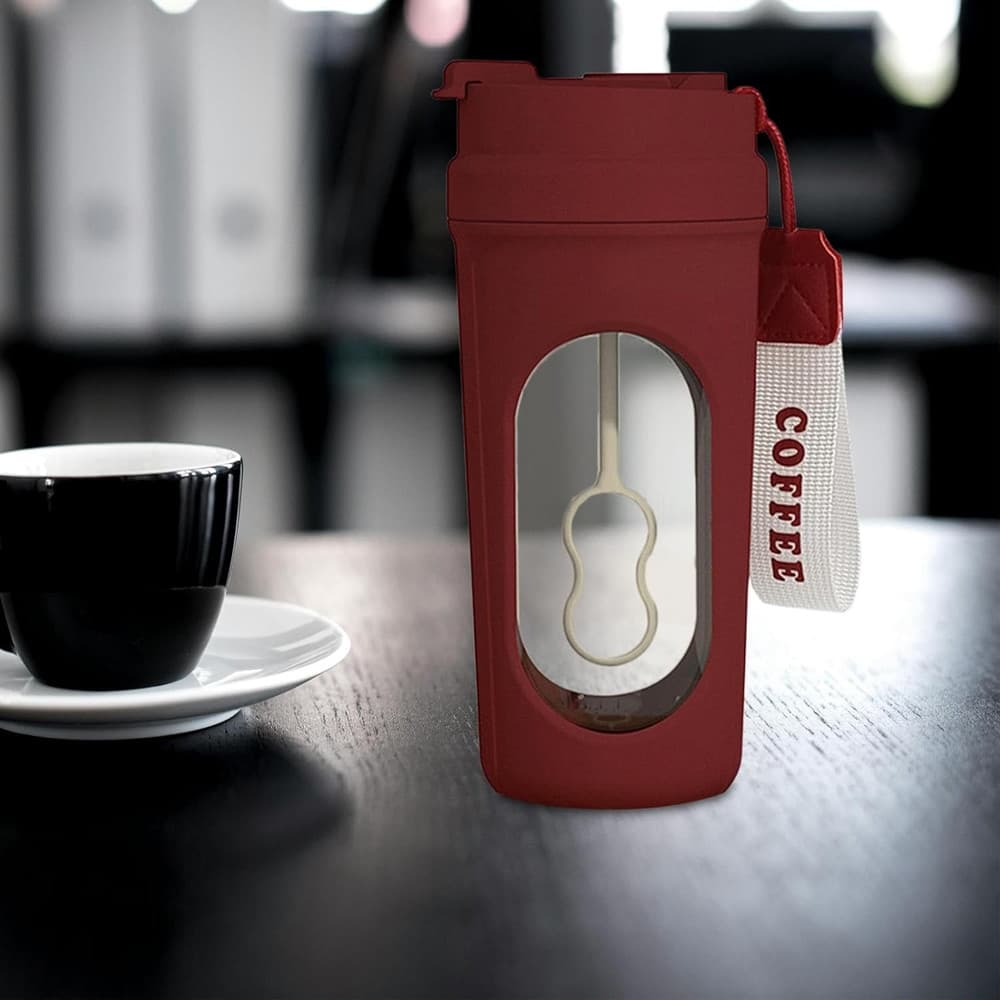 SHAKER ELETTRICO BORRACCIA FRULLATORE BICCHIERE PER MISCELARE AUTOMATICO PORTATILE BEVANDE - 6