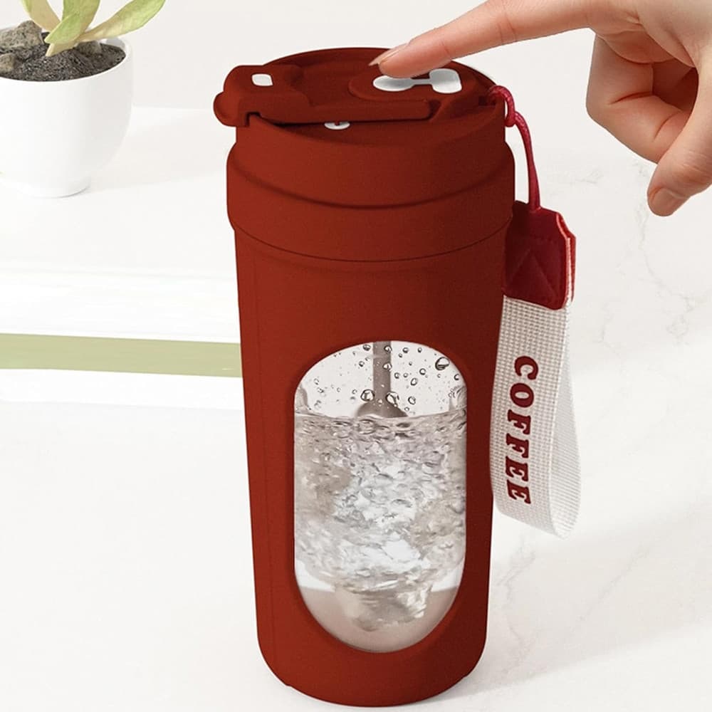 SHAKER ELETTRICO BORRACCIA FRULLATORE BICCHIERE PER MISCELARE AUTOMATICO PORTATILE BEVANDE - 7