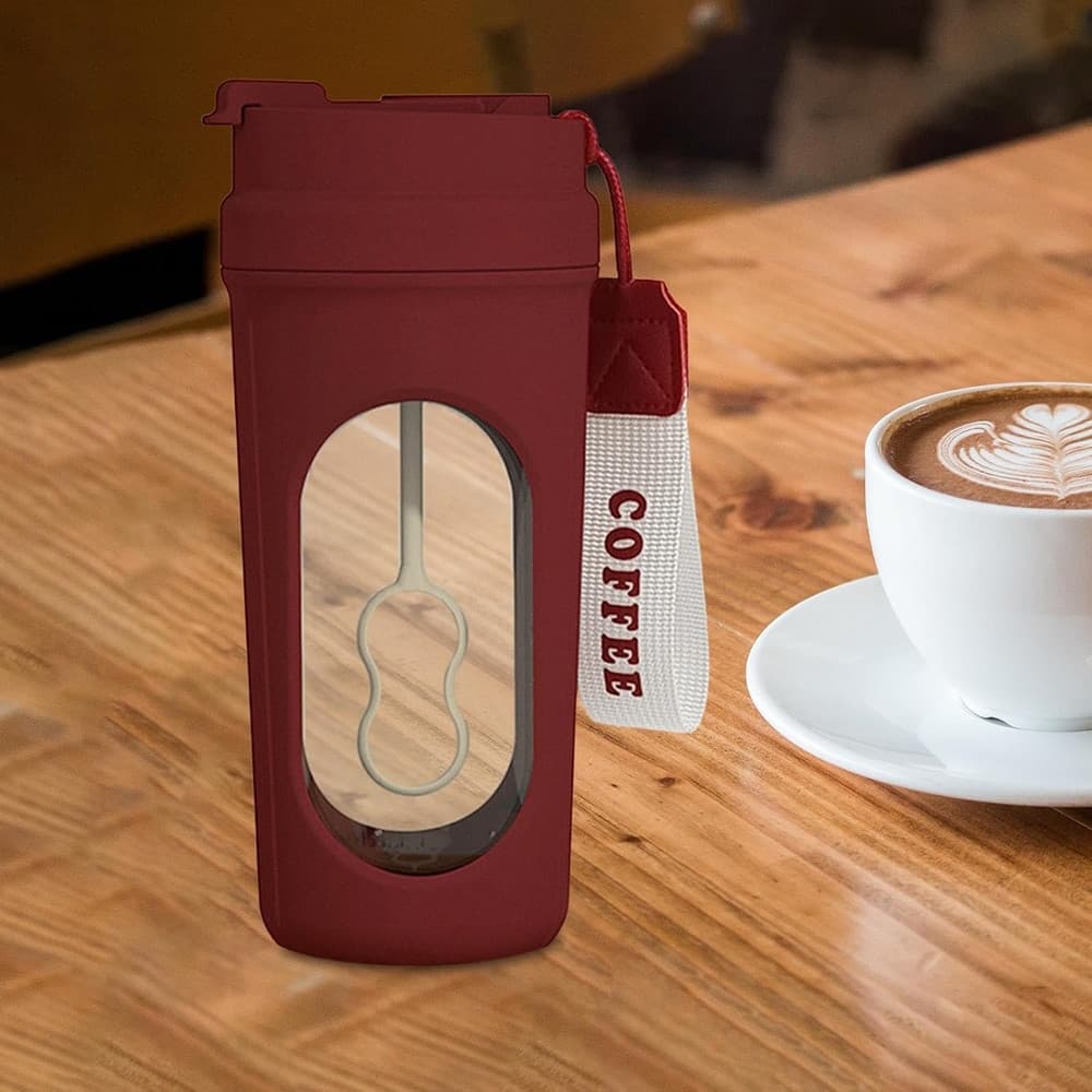 SHAKER ELETTRICO BORRACCIA FRULLATORE BICCHIERE PER MISCELARE AUTOMATICO PORTATILE BEVANDE - 8