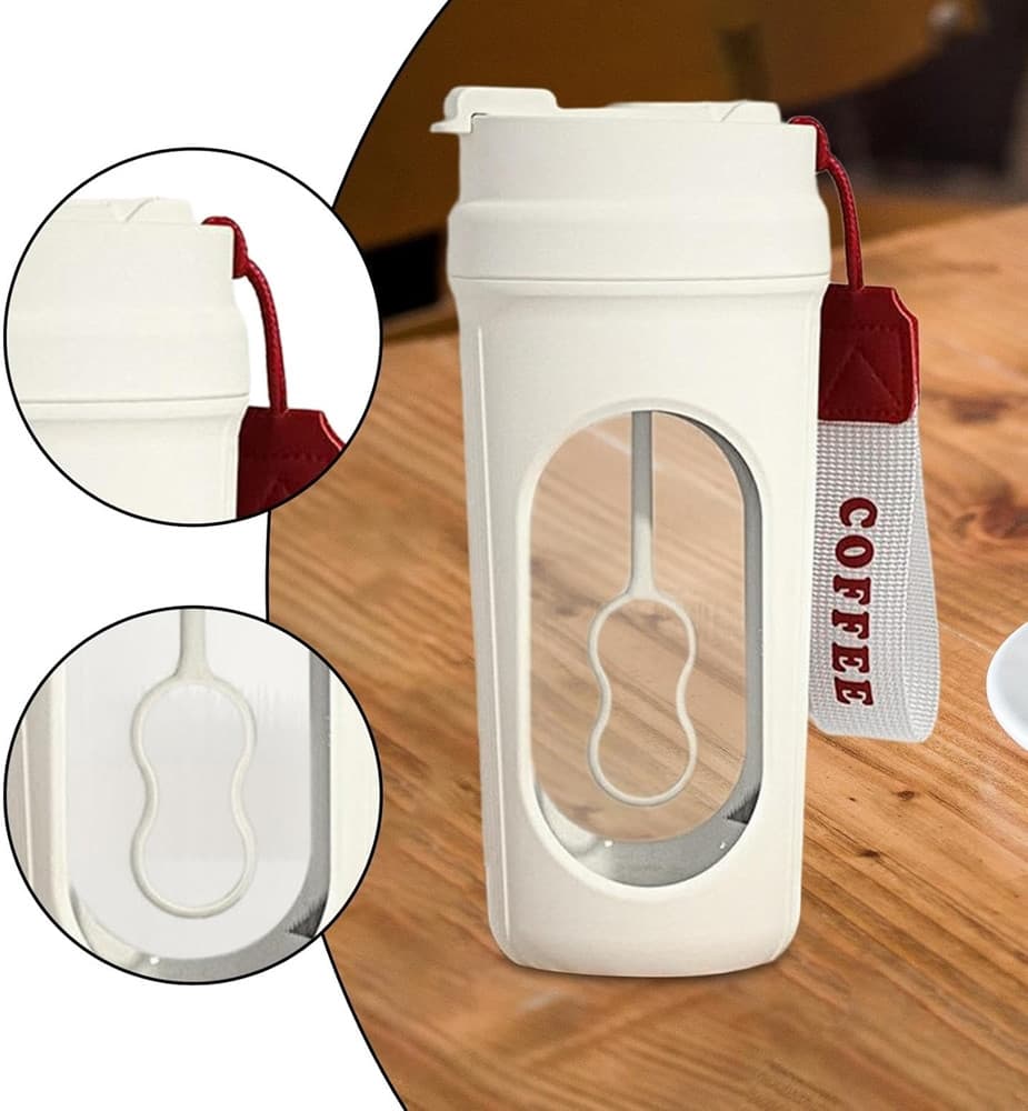 SHAKER ELETTRICO BORRACCIA FRULLATORE BICCHIERE PER MISCELARE AUTOMATICO PORTATILE BEVANDE - 9