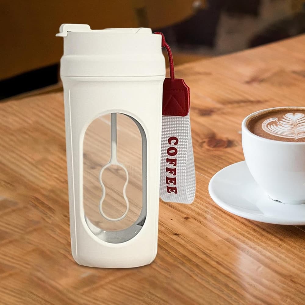 SHAKER ELETTRICO BORRACCIA FRULLATORE BICCHIERE PER MISCELARE AUTOMATICO PORTATILE BEVANDE - 10