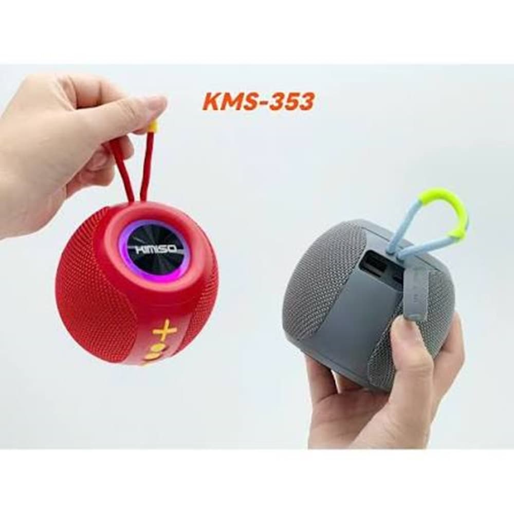 CASSA ALTOPARLANTE BLUETOOTH WIRELESS TWS PORTATILE LED RGB HIFI 5W USB MANIGLIA KMS-353 - 4