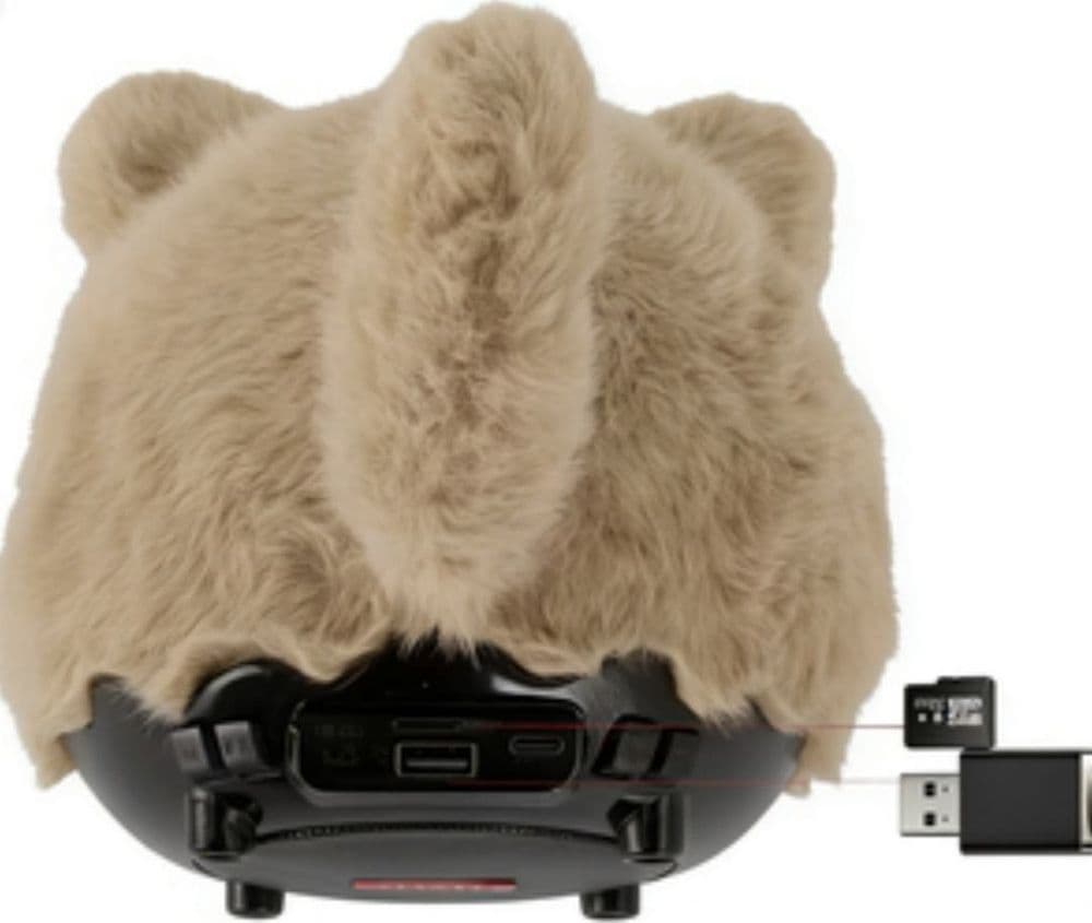 ALTOPARLANTE CASSA BLUETOOTH IN PELUCHE DESIGN ADORABILE SUONO POTENTE PORTATILE CH-M910 - 6