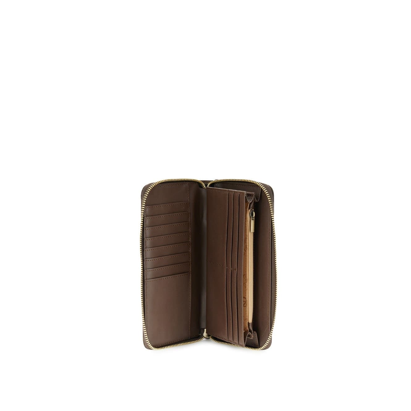 PORTAFOGLIO ZIP ROUND GRANDE IN SINTETICO EFFETTO VINTAGE CON LOGO PATCH NELLO S - 2