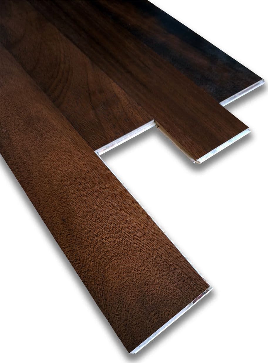 €29,90mq * STOCK GARBELOTTO * Lotto da 58mq di listone prefinito in legno IROKO spazzolato SELECT 10x85x400/1200 - 2