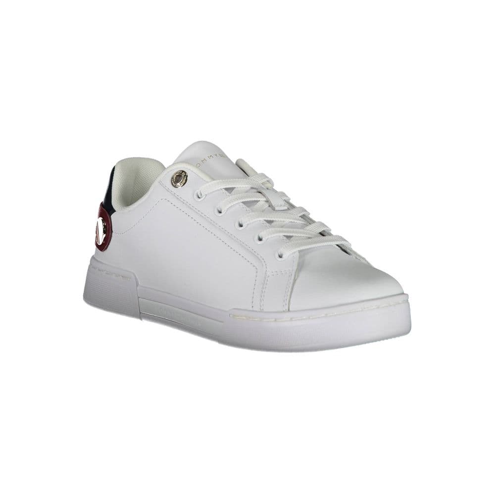 Tommy Hilfiger Bianco Polyurethane Women Sneaker - 2