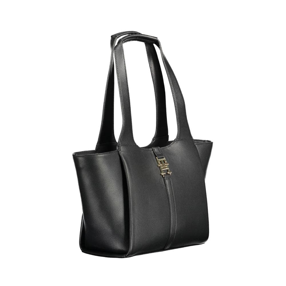 Tommy Hilfiger Black Polyurethane Women Handbag - 3