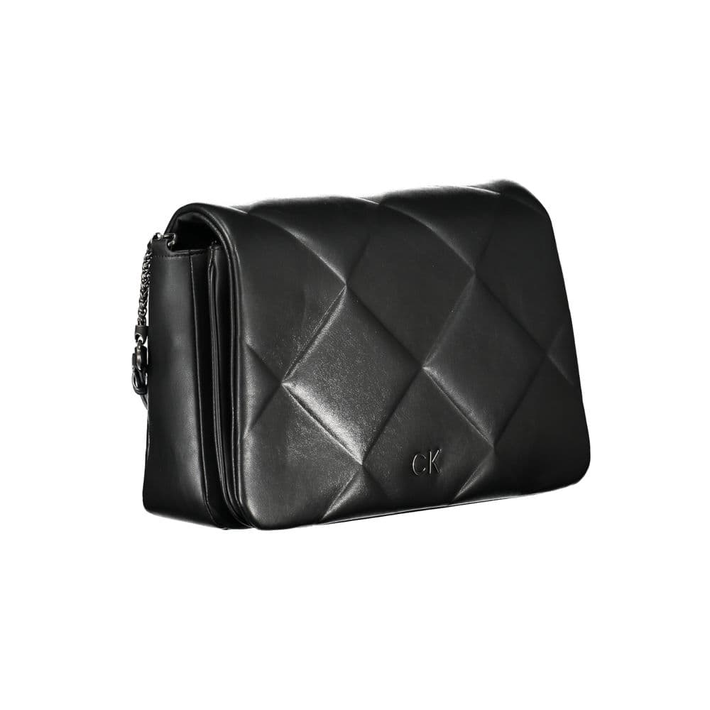 Calvin Klein Black Polyester Women's Shoulder Bag - 3