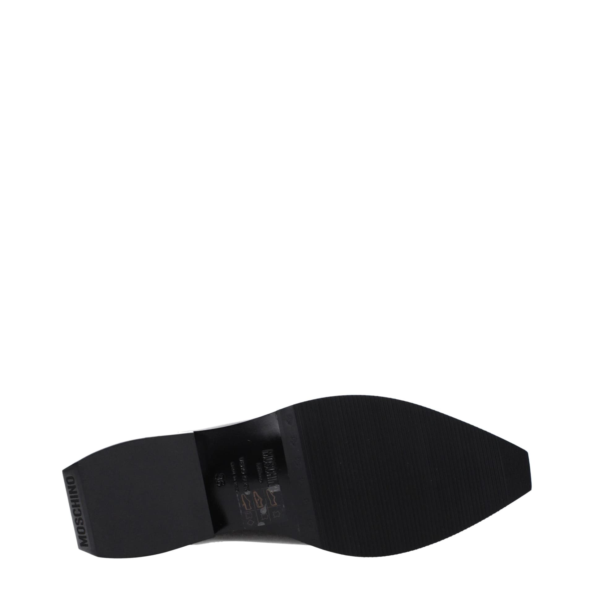Moschino Black Leather Mules - 5