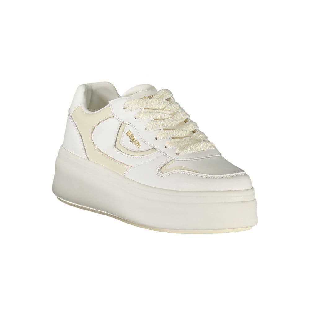 Blauer Bianco Poliuretano Donna Sneaker - 2