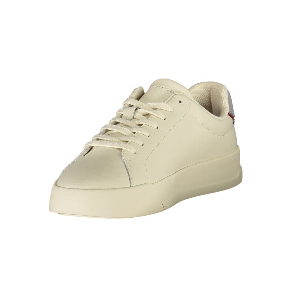 Tommy Hilfiger Beige Polyurethane Men Sneaker - 3