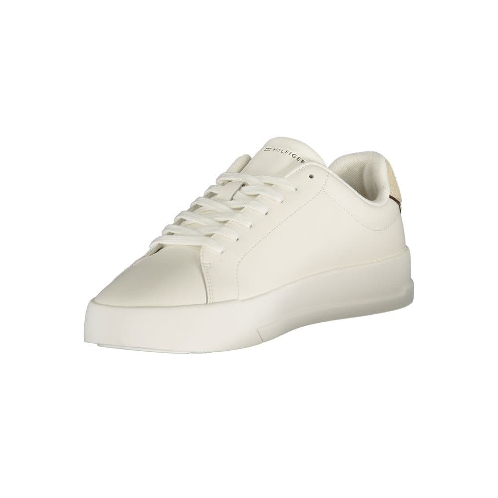 Tommy Hilfiger Bianco Polyurethane Men Sneaker - 3