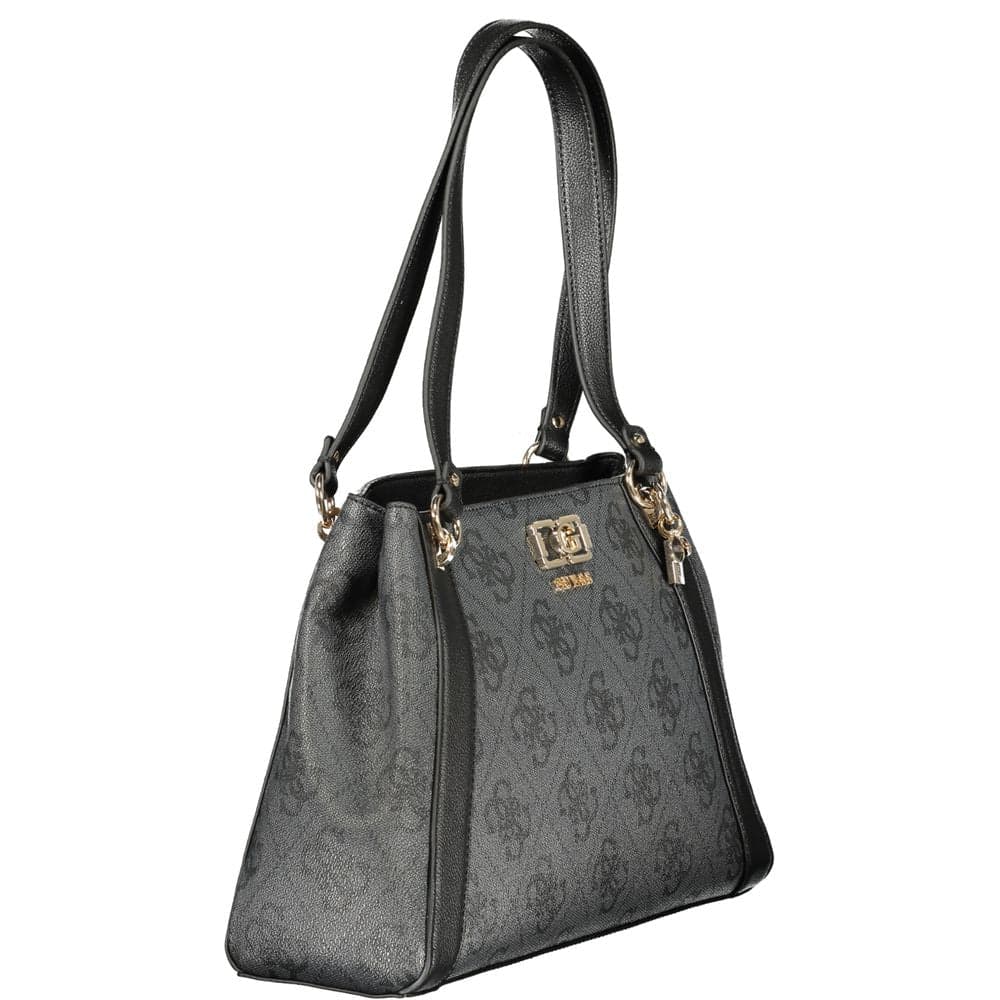 Guess Jeans Nero Poliuretano Women Handbag - 3