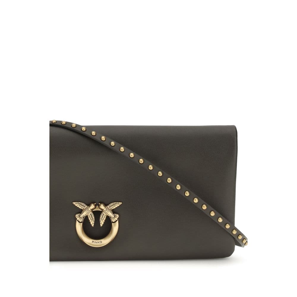 PINKO Bicolor Calf Leather Bos Taurus Clutch Bag - 4