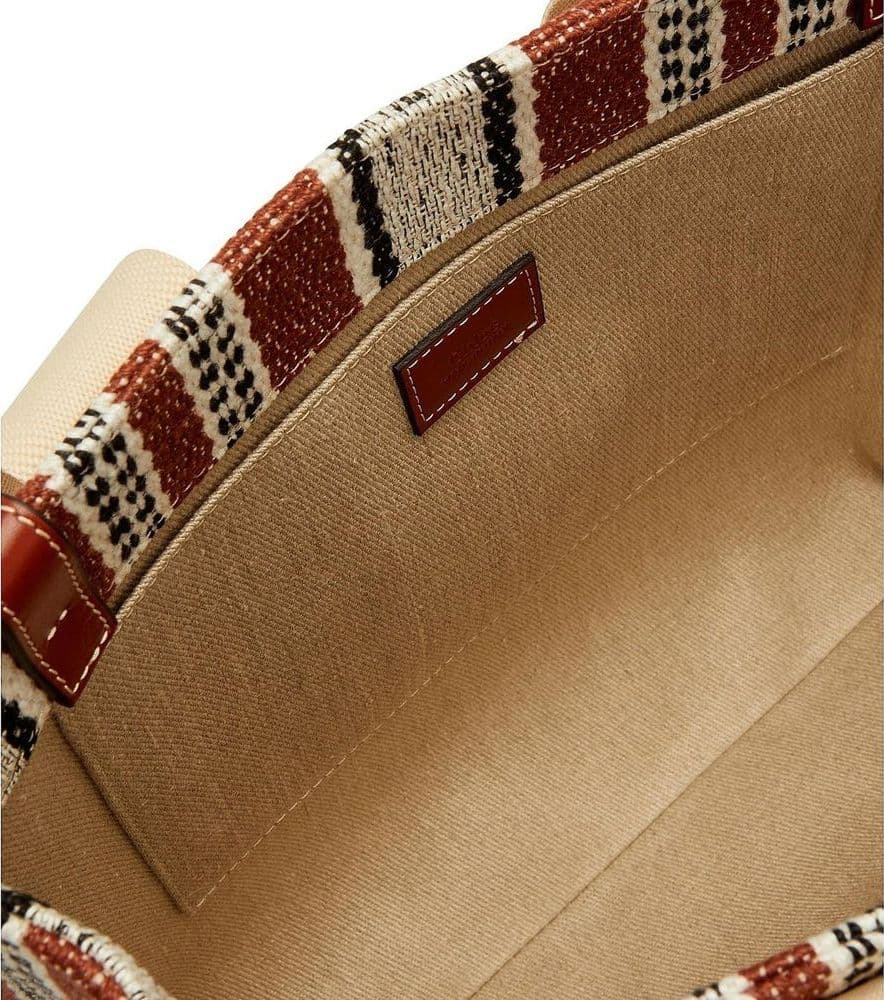 Chloé Brown Linen Tote Bag - 3