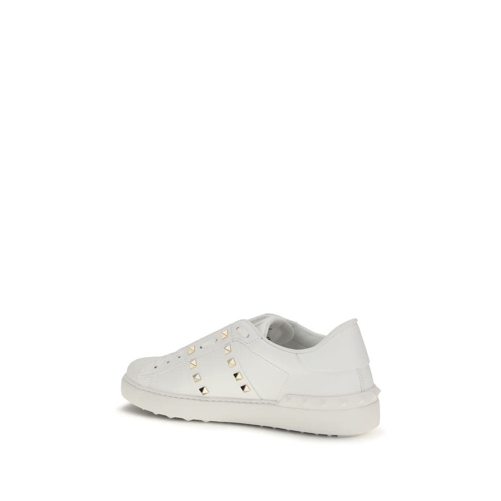 Valentino Garavani White Calf Leather Bos Taurus Sneakers - 3